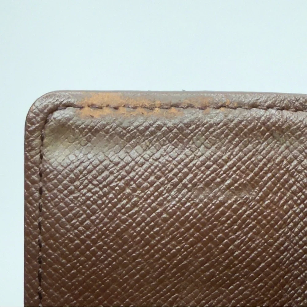 Vintage Louis Vuitton Damier Brown Ebene 4 Key Holder/Wallet, Unisex